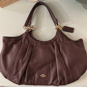 Purple Coach bag